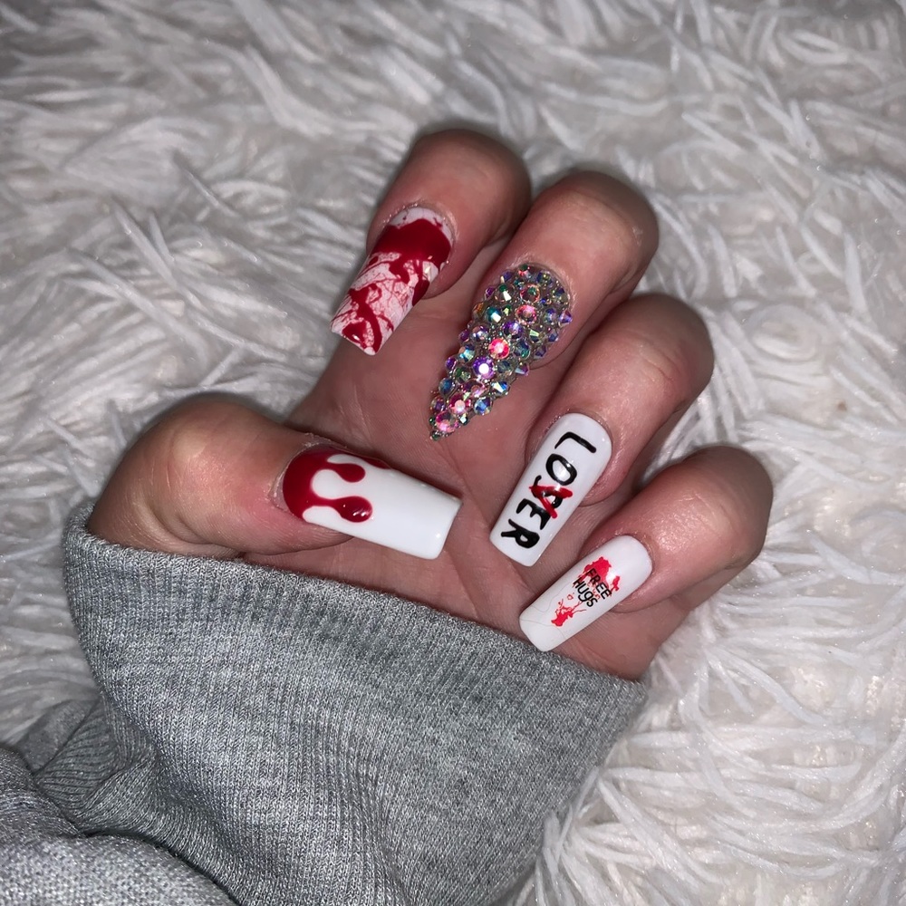 custom halloween nails